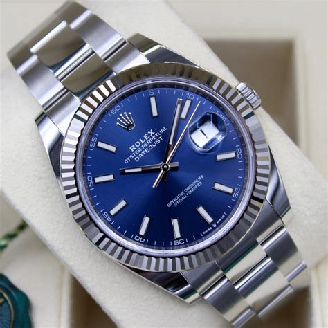 rolex datejust 2 fond bleu